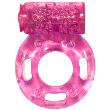 Lola Toys Rings Axle-pin, розовое Эрекционное кольцо с вибрацией