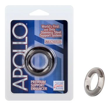 California Exotic Apollo Premium Support Enhancers Standard, серое Эрекционное кольцо стандартного размера