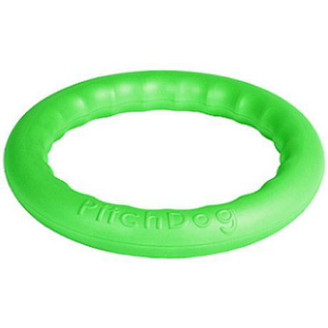 Игрушка для собак PitchDog Игровое кольцо для аппортировки d 28см зеленое