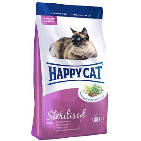 Корм для кошек HAPPY CAT Fit & Well для стерилизованных Птица сух.4кг