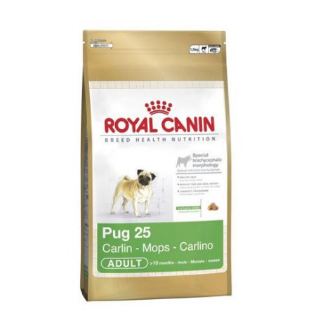 Корм для собак ROYAL CANIN (Роял Канин) Pug 25 для породы Мопс старше 10 месяцев сух.1,5кг