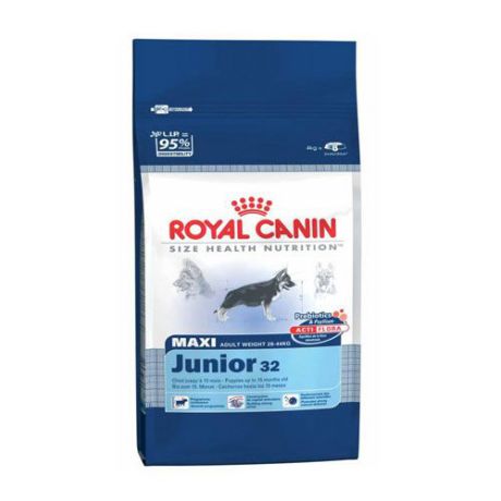Корм для щенков ROYAL CANIN (Роял Канин) Size Maxi Junior для крупных пород от 2 до 15 месяцев сух. 4кг