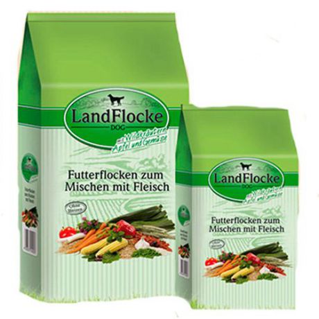 Корм для собак DR. ALDER`S Land Flocke для улучш.пищевар.,дикие травы,яблоко,овощи сух.1,5кг(хлопья)