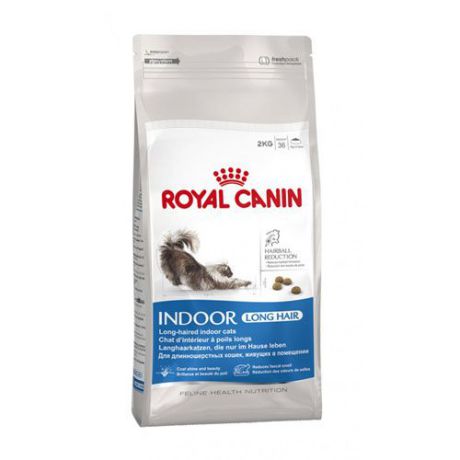 Корм для кошек ROYAL CANIN (Роял Канин) Indoor Long Hair для домашних длинношерстных сух. 400г