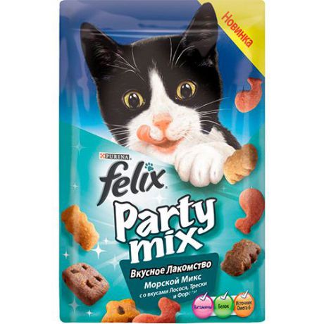 Лакомство для кошек FELIX (Феликс) Party mix Морской Микс 20г