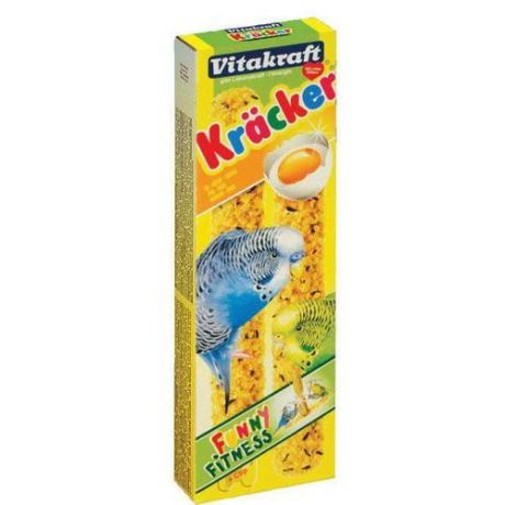 Лакомство для птиц VITAKRAFT Крекеры для молодых попугаев яичные (2шт.уп)