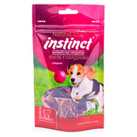 Лакомство для собак Instinct Филе говядины в упаковке 40г