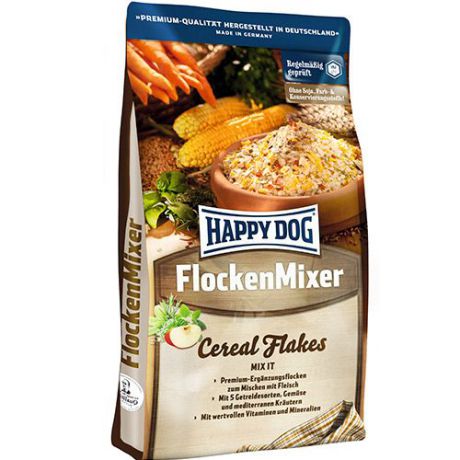 Корм для собак HAPPY DOG Премиум хлопья &quot;Микс&quot; Кукуруза,пшеница,овес,просо,рис,овощи сух.10кг