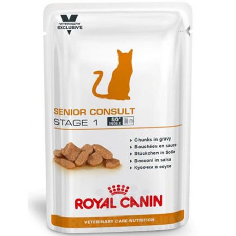 Корм для кошек ROYAL CANIN (Роял Канин) Vet Senior Consult Stage 1 старше 7 лет 1-я стадия старения конс. 100г