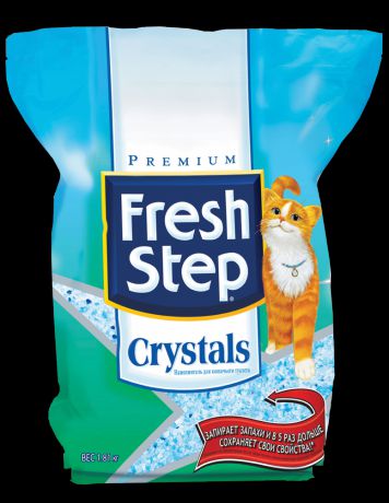 Наполнитель для кошачьего туалета FRESH STEP силикагелевый впитывающий 1,81кг