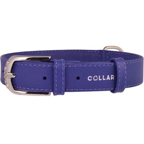 Ошейник для собак COLLAR GLAMOUR без украшений 25мм 38-49см фиолетовый