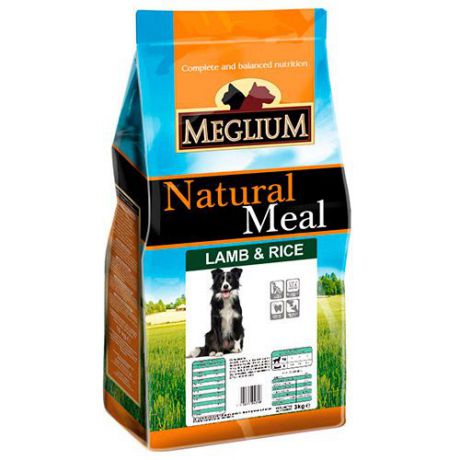 Корм для собак MEGLIUM Sensible мясо, овощи сух. 3кг