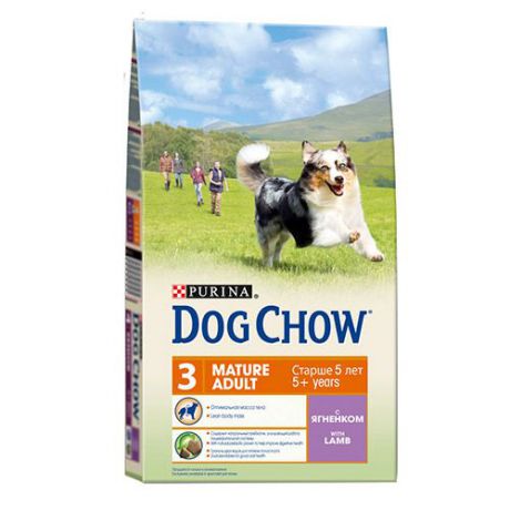 Корм для собак DOG CHOW от 5 лет ягненок сух. 800г