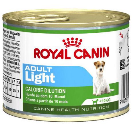Корм для собак ROYAL CANIN (Роял Канин) Adult Light с 10 месяцев до 8 лет склонных к полноте конс. 195г