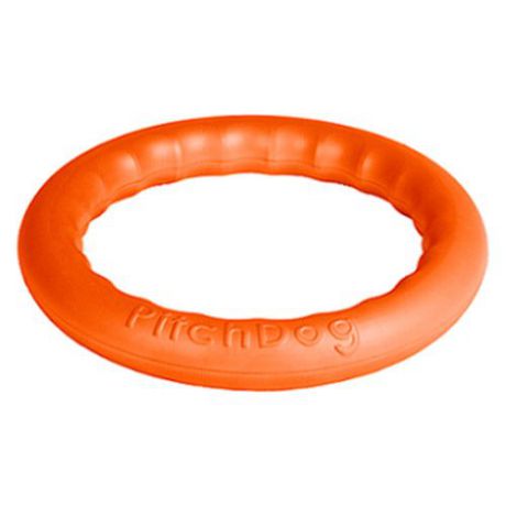 Игрушка для собак PitchDog Игровое кольцо для аппортировки d 28см оранжевое