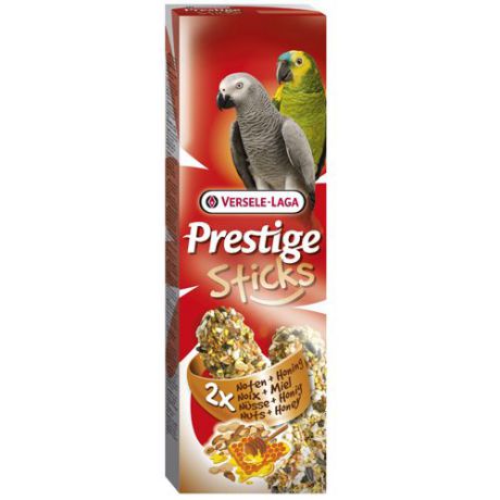 Лакомства для птиц VERSELE-LAGA Prestige палочки для крупных попугаев с орехами и медом 2х70г