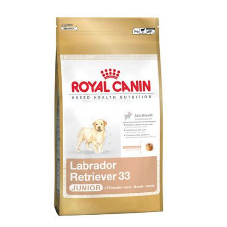 Корм для щенков ROYAL CANIN (Роял Канин) Labrador Retriever 33 Junior для породы Лабрадор до 15 месяцев сух. 3кг