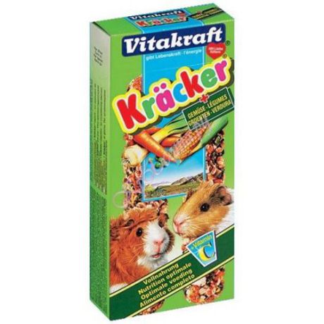 Лакомство для грызунов VITAKRAFT Крекеры для морских свинок овощные (2шт.уп)