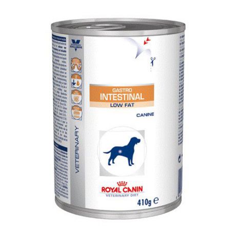 Корм для собак ROYAL CANIN (Роял Канин) Vet Diet Gastro Intestinal Low Fat при нарушении пищеварения конс.410г