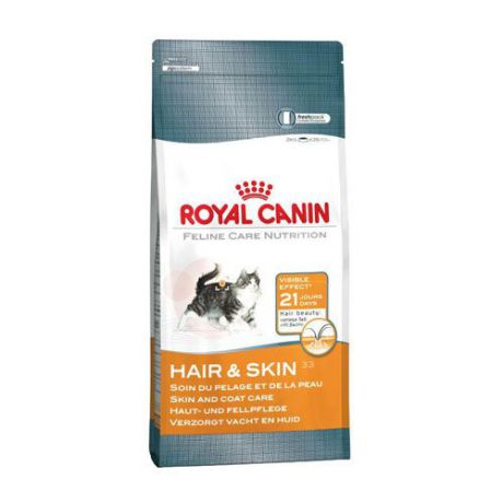 Корм для кошек ROYAL CANIN (Роял Канин) Hair & Skin 33 для чувствительной кожи и для улучшения шерсти сух. 2кг