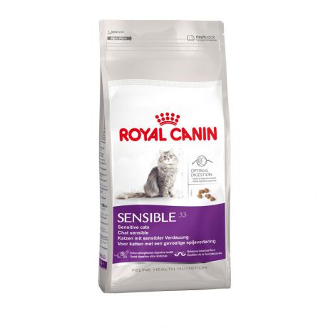 КОРМ ДЛЯ КОШЕК ROYAL CANIN (РОЯЛ КАНИН) SENSIBLE 33 ПРИ ЧУВСТВИТЕЛЬНОМ ПИЩЕВАРЕНИЕИ СУХ. 2кг