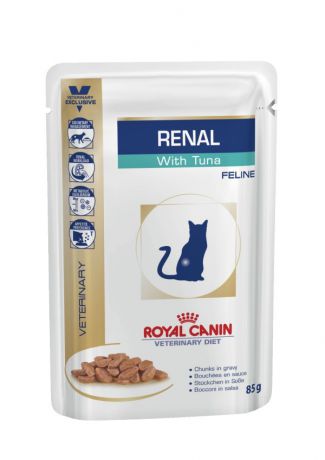 Корм для кошек ROYAL CANIN (Роял Канин) Vet Diet Renal при почечной недостаточности тунец конс. 100г