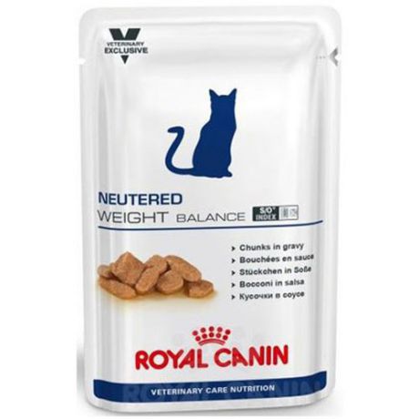 Корм для кошек ROYAL CANIN (Роял Канин) Vet Neutered Weight Balance для кастрированных с избыточн.весом конс. 100г