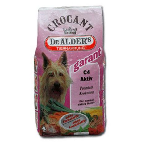 Корм для собак DR. ALDER`S С-4 Crocant Activ Говядина, рис сух.6кг