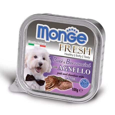 Корм для собак MONGE Fresh ягненок конс. 100г