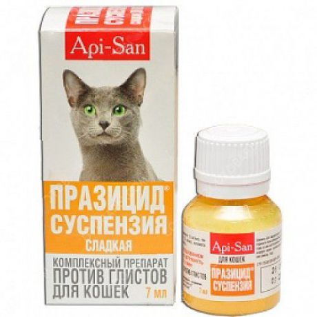Антигельминтик для кошек АПИ-САН Плюс празицид-суспензия 7мл