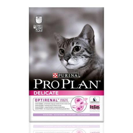 Корм для кошек PRO PLAN (Проплан) с чувствительным пищеварением индейка сух. 1,5кг