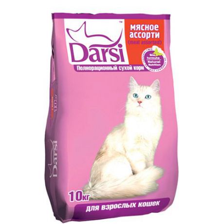 Корм для кошек DARSI мясное ассорти сух. 10кг