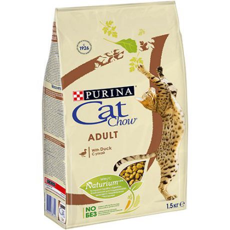 Корм для кошек CAT CHOW Утка, сух. 1,5кг
