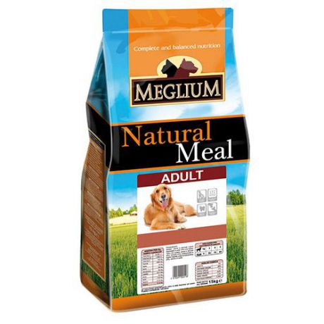 Корм для собак MEGLIUM мясо, овощи сух. 15кг