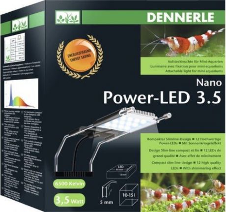 Светодиодный светильник DENNERLE Nano Power LED для нано-аквариумов 10-20 л, 3.5 Вт