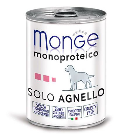 Корм для собак MONGE Monoproteico Fruits паштет ягненок конс. 400г