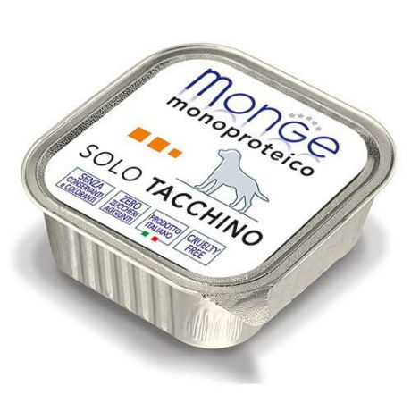 Корм для собак MONGE Dog Monoproteico Solo паштет из индейки конс. 150г