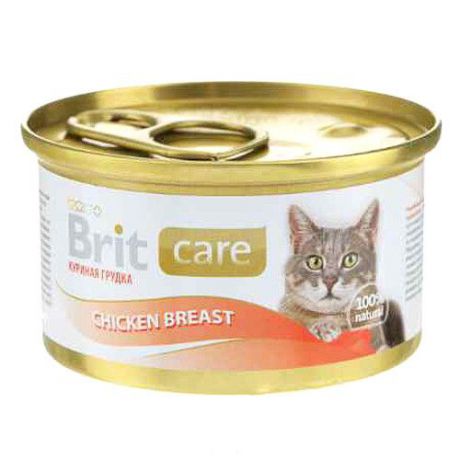Корм для кошек BRIT Care Куриная грудка конс. 80 г
