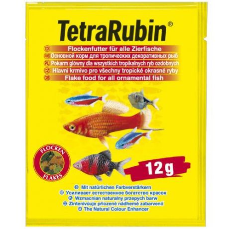 Корм для рыб TETRA Rubin в хлопьях для улучшения окраса всех видов рыб 12г