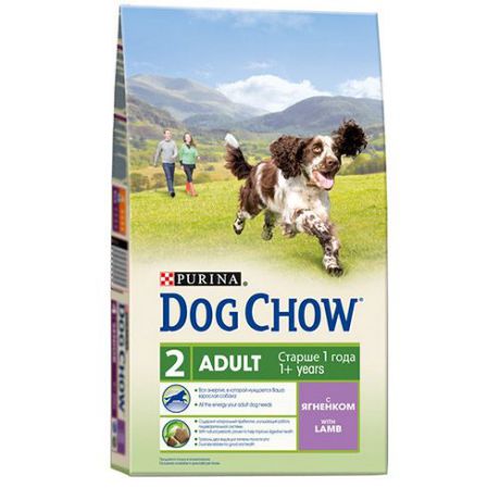 Корм для собак DOG CHOW ягненок сух. 800г