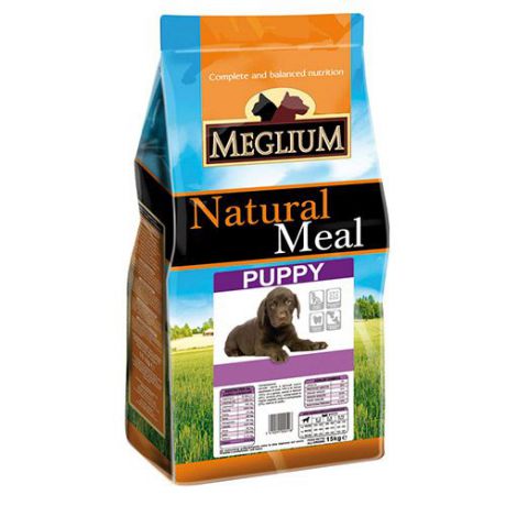 Корм для щенков MEGLIUM мясо, овощи сух. 15кг