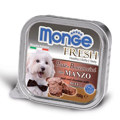 Корм для собак MONGE Fresh говядина конс. 100г