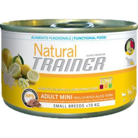 Корм для собак TRAINER Natural для мелких пород курица конс.150г