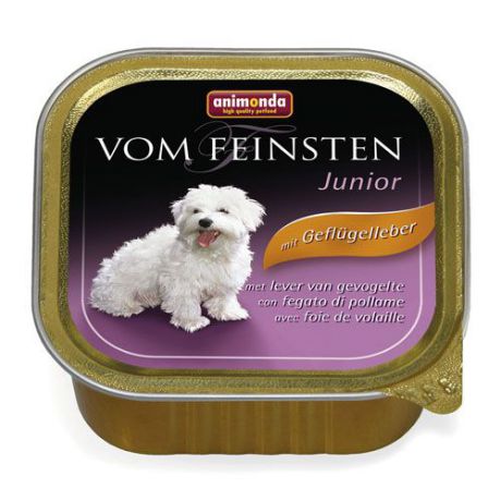 Корм для щенков ANIMONDA Vom Feinsten Птица,печень конс.150г