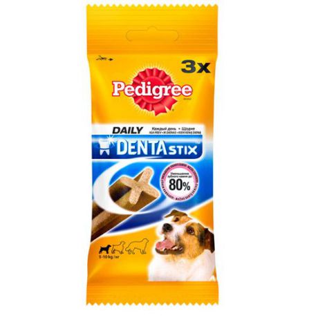 Лакомство для собак Pedigree (Педигри) Denta Stix для ухода за зубами для щенков и мелких пород 45г