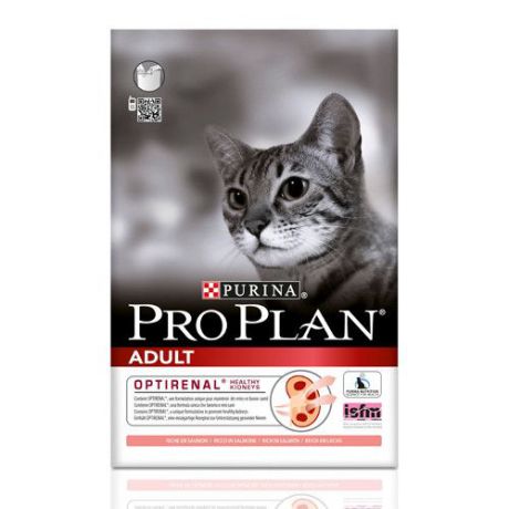 Корм для кошек PRO PLAN (Проплан) лосось, рис сух.1,5кг