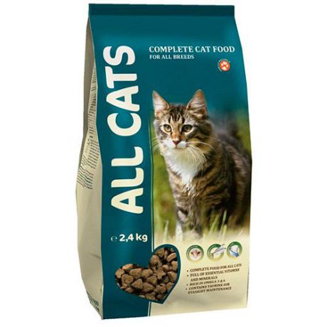 Корм для кошек ALL CATS полнорационный сух. 2,4кг