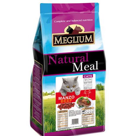 Корм для кошек MEGLIUM говядина сух. 3кг
