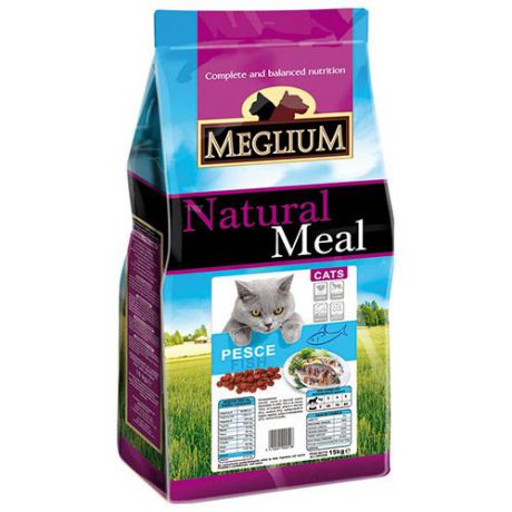 Корм для кошек MEGLIUM рыба сух. 1,5кг