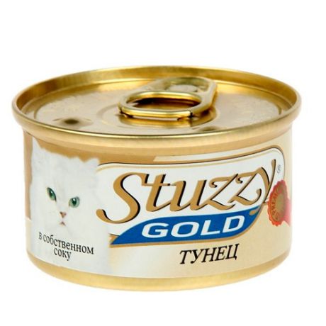 Корм для кошек STUZZY Gold Тунец в собственном соку конс. 85г